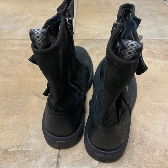 UGG Men's Black Boots 1106808 Biltmore Moto Boot Sz 8  NEW - Picture 4 of 6